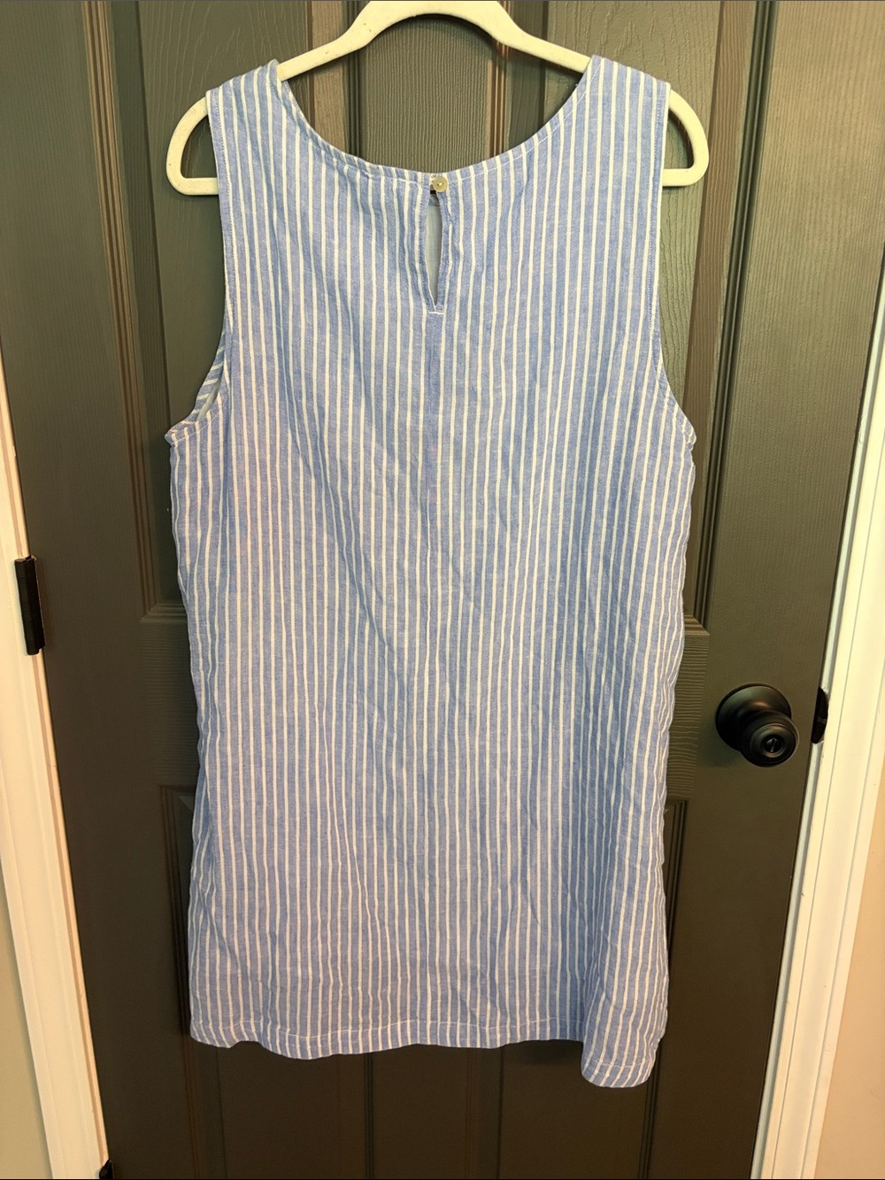 beachlunchlounge Blue and White Striped Midi Dress - Picture 4 of 6